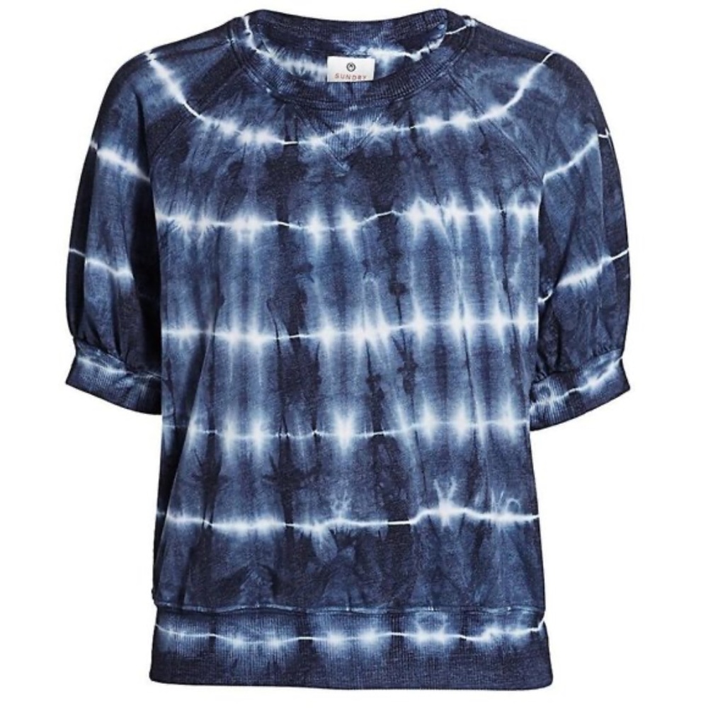 Sundry Tie Dye Puff Sleeve Raglan Sweatshirt Size 1